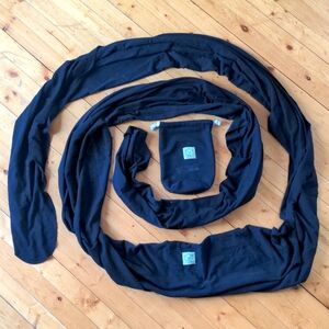 KeaBabies Wrap black, newborn